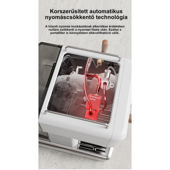 HiBREW H10 Plus 58mm, kijelzős, karos kávéfőző (prémium változat) 
