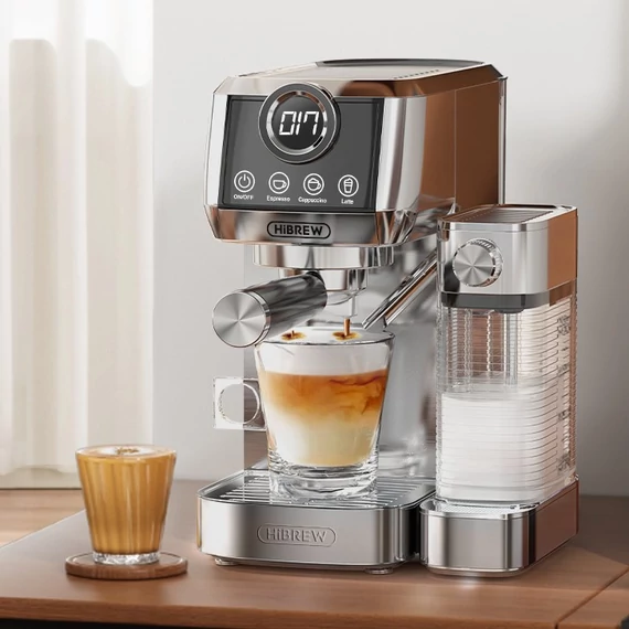 HiBREW H13A 3in1 Félautomata Espresso Cappuccino Latte Kávéfőző 