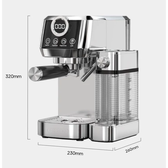 HiBREW H13A 3in1 Félautomata Espresso Cappuccino Latte Kávéfőző 
